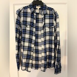Sonoma Lightweigh Flannel Shirt Size Medium